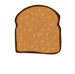 Sliced Toast Bread Vector Illustration 