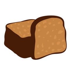 Sliced Toast Bread Vector Illustration 