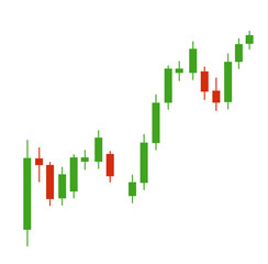 Forex Market Chart Vector Illustration 