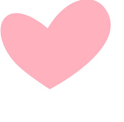 Heart Shape Cute Color Vector Illustration 