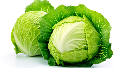 Obraz premium Cabbage isolated on white background