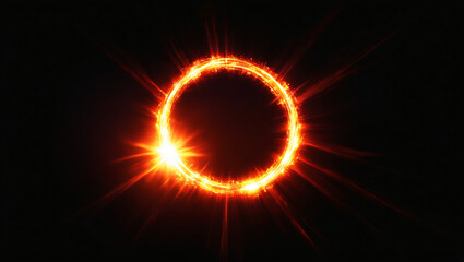 Overlay, flare light transition, effects sunlight, lens flare, light leaks. High-quality stock image of warm sun rays light effects, overlays or Goldenrod Yellow flare isolated on black background for