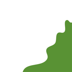 Organic Shape Vector Corner Frame 