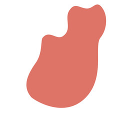 Organic Shape Vector Corner Frame 