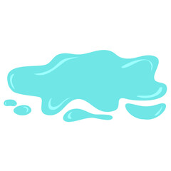 Water Puddle Vector Illustration 