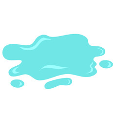 Water Puddle Vector Illustration 
