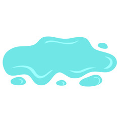Water Puddle Vector Illustration 