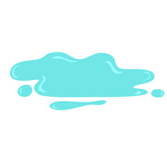 Water Puddle Vector Illustration 