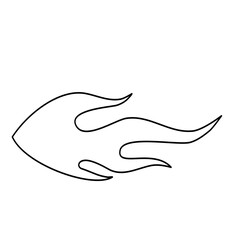 flames tribal lines style