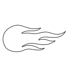 flames tribal lines style