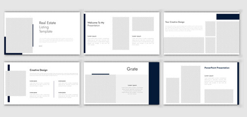 Powerpoint real estate presentation slides editable layout used for infographic and corporate slide business PowerPoint presentation