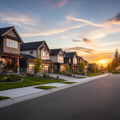 american house on the road, Generative AI