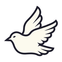 world peace day flying dove