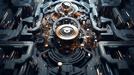 3D abstract art, artificial intelligence, machine learning, deep learning, background wallpaper