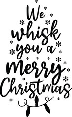 Calligraphy phrase for Christmas. Hand drawn lettering for Xmas greeting cards, invitation. Good for t-shirt, mug, scrap booking, gift, printing press. Holiday quote.. bundle design  .Black and white 