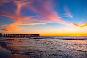 pacific beach sunset - Powered by Adobe