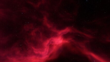 Fototapeta premium Cosmic background with a blue purple nebula and stars 