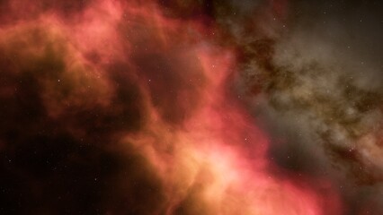 Universe filled with stars, nebula and galaxy