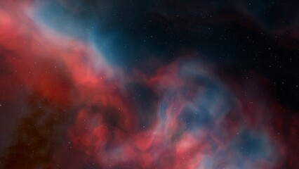 Universe filled with stars, nebula and galaxy