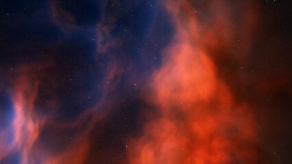 Obraz premium Space nebula, for use with projects on science, research, and education. Illustration 
