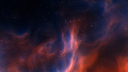 Fototapeta premium Space nebula, for use with projects on science, research, and education. Illustration 
