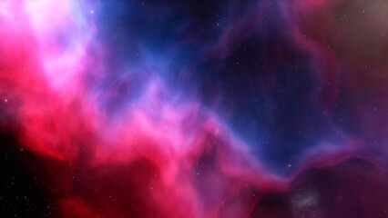 Naklejka premium Deep space nebula with stars. Bright and vibrant Multicolor Starfield Infinite space outer space background with nebulas and stars. Star clusters, nebula outer space background 3d render 