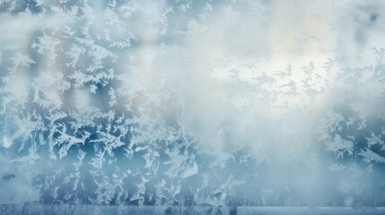  a close up of a frosted window with a sky in the back ground and clouds in the back ground.