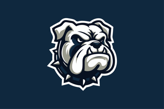 Robust Vector Bulldog Mascot Logo - Elite Sports Team Emblem for Strong Brand Identity