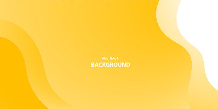 Yellow and white vector curve modern background with space for text and message. concept design