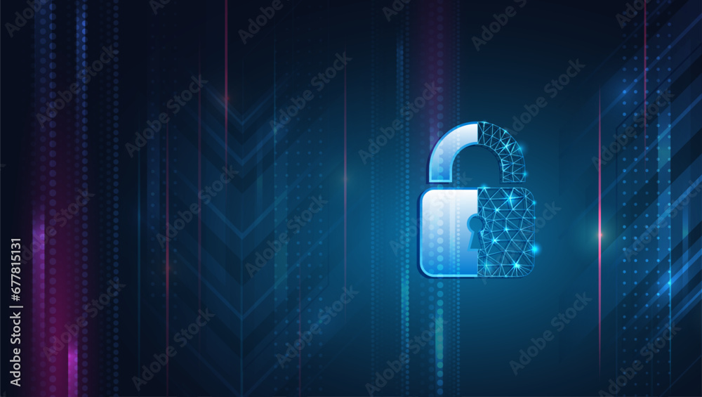 Poster vector illustration of data security services. data protection, privacy, and internet security conce