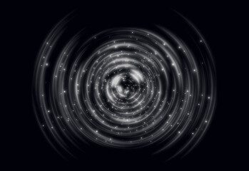 Abstract circle lights with motion effect