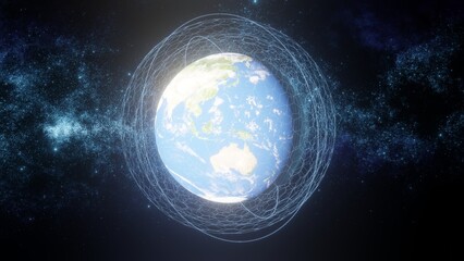 Global Connection Lines - Data Exchange, Pandemic, Computer Virus