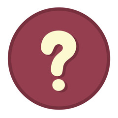 bubble with interrogation button