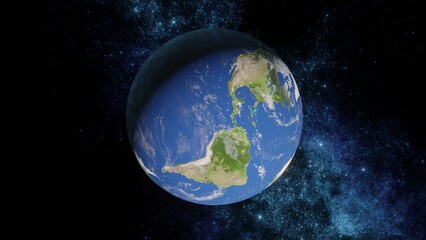 Planet Earth with clouds