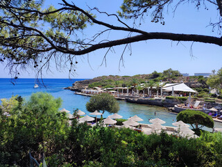 The beach resort of Kallithea Springs, Rhodes Island, Greece.