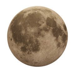 full moon on transparent,background