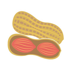 peanuts icon logo vector design template