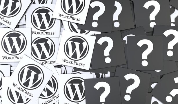 Wordpress, An open source web software - Wordpress social media background.
