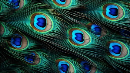 background peacock feathers, 16:9