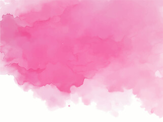 Pink watercolor background painting with abstract