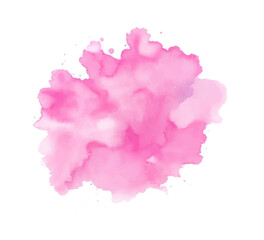 Pink watercolor brush paint background