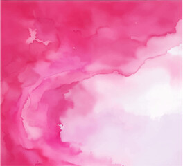 Pink watercolor background painting with abstract