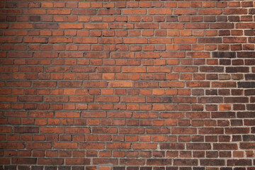 Old brown brick wall tetxure. Grunge background