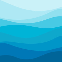 Abstract blue waves. Vector background.	
