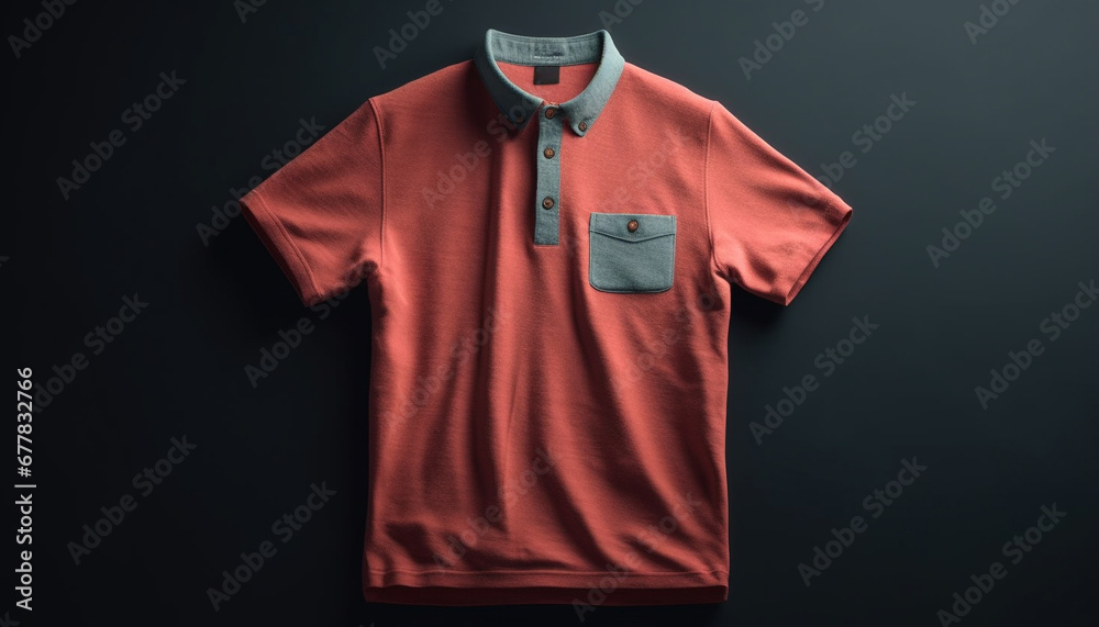 Wall mural Elegant men shirt on mannequin in modern retail store generated by AI - Wall murals
