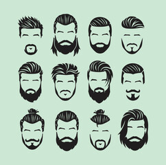 set of hair styles 