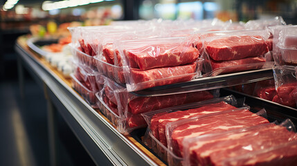 meat in butcher's shop