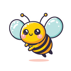 a bee flat simple icon