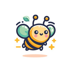 a bee flat simple icon