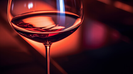 Beautiful glass of wine on the background of the bar. Beautiful life . Close-up .